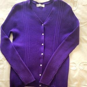 Casual Corner Button up Cardigan sweater - 100% cotton.